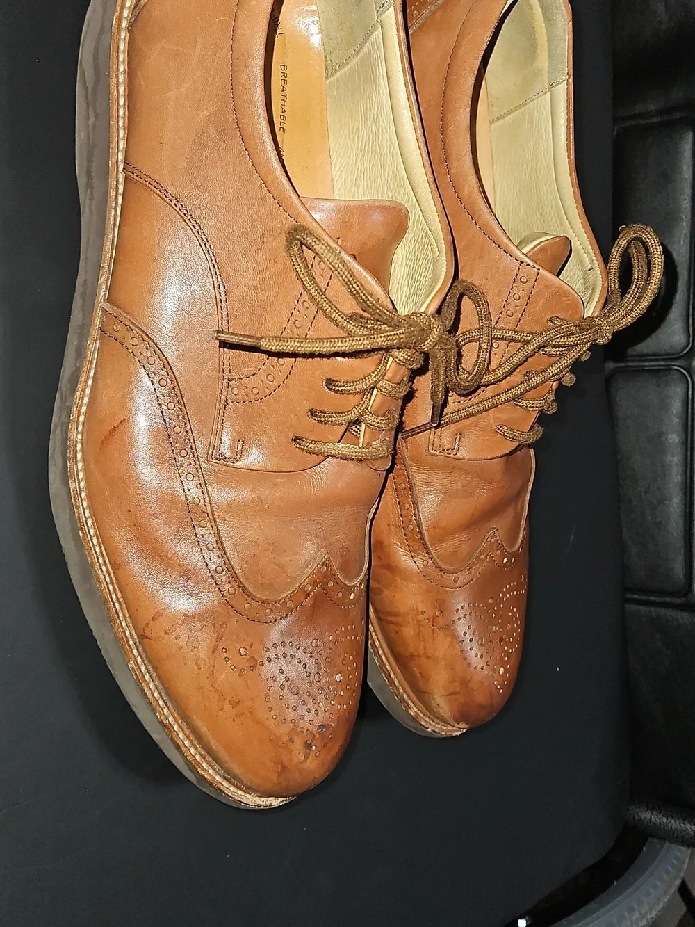 Samuel Hubbard Men’s Leather Wingtip Dress Shoes Size 13